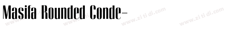 Masifa Rounded Conde字体转换